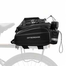 OFFBONDAGE Hard Shell Bike Trunk Bag Large Capacity Bike Shoulder Bag Waterproof Bike Rear Seat Rack Bag For MTB Cycling E-Bike - Black - View 1