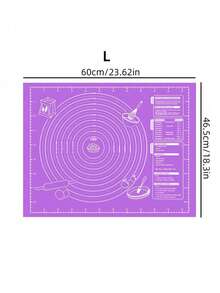 1pc Kneading Mat - Non-Stick, , Easy To Clean, Convenient Storage, Baking Essential, Great For Parties & Holidays Back To School - Multicolor - View 6