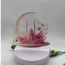 2D Acrylic Flat Ramadan Crescent Moon And Star Decor, Religious Theme, Modern Style, Desktop Display, No Electricity Needed, Versatile Use, Ideal Gift Choice - Multicolor - View 9