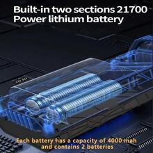 300,000RPM Ventilador turbo de flujo de aire potente y de alta velocidad, ajuste de velocidad tipo perilla, adecuado para quitar el polvo, soplar nieve, hojas, etc. en computadoras, automóviles y talla grande, reutilizable - Multicolor - Ver 8