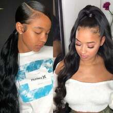 BINF Valentine's Date Look Human Hair Body Wave Ponytail With Magic Paste Warp Around Spring Flower Sea Check-In 100% Brazilian Virgin Human Hair Ponytail For Women Natural Color Valentine's Confession Look 8-24Inch Body Wave Ponytail Extension Human Hair Spring Outing Style Wrap Around Magic Paste Ponytail Clip In Spring Flower Sea Check-In Real Brazilian Virgin Human Hair Pieces Natural Black Couple Photo Shoot Style Ponytail Extension Human Hair Clip In Pony Tail Hair Extensions Early Spring Shopping Look Curly Wave Thick Natural Looking Hair Pieces Flower Sea Date Look Body Wave Human Hair Ponytail Spring Commute Style Magic Paste Warp Around Curly Human Hair Extension Valentine's Day Limited Wig - Body Wave Wrap Around Ponytail - 查看 10