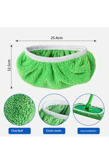 6/3pcs Affordable Pack Durable High Elasticity Solid Color Elastic Mop Cloth Cover Replacement Pad Thickened Cleaning Fiber Wet Dry Use Strong Decontamination Repeated Washing For Home Living Room Kitchen Bathroom Mopping Cleaning Flat Mop Universal Lazy Replacement Accessory Father's Day Practical Gift - A - 查看 9