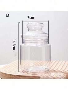 3 st genomskinliga plastkakburkar och glasburkar för godis - Multifärgad - Visa 6