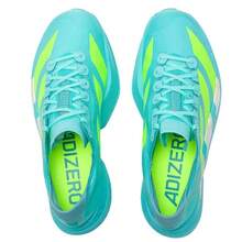 Adidas Zapatillas de running profesionales con placa de carbono ADIZERO ADIOS PRO 4 para hombres - Azul menta/verde - Ver 6
