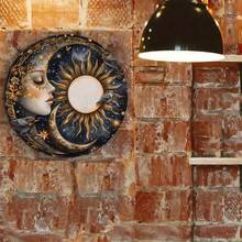 1pc Vintage Sun And Moon Metal Wreath Sign - 8x8 Inch Rust-Proof Wall Decor For Living Room, Home, Cafe, Apartment & Restaurant | Perfect Gift For Mother's Day, Birthday, Graduation, Aesthetic Room Decor, Wall Art, Housewarming Gift,Room Decor,Halloween Decor,Home Decor,Bathroom Decor,Bedroom Decor,Kitchen Decor,Wall Decor,House Decor, Room Decoration Stuff,Living Room Decor - Wall Decor Plaque, Music Room Decor -  Retro Kitchen Decor, Pre-Drilled Holes, Random Hole Style - Metal Wall Art, Tin Signs, Vintage Metal Signs, Retro Wall Decor, Rustic Metal Art, Cool Metal Signs, Man Cave Decor, Garage Signs, Classic Metal Art, Unique Wall Art - Nhiều màu - Xem 7