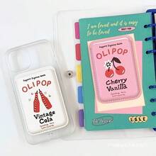 一套熊猫翻跟头磁性卡套和可爱腊肠犬皮革卡包，兼容苹果磁性卡套、手机壳、门禁卡、餐卡等 - 彩色 - 查看 6