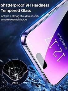 5pcs High Definition Tempered Glass Screen Protector, Compatible With Apple Devices, Anti-Scratch, Anti-Collision, Oleophobic Coating, Smooth Touch, Suitable Compatible With Apple X/XR/11/12/13/14/15/16/16Plus/16Pro/16ProMax/16e/17/17 Air/17 Pro/17 Pro Max Series - Clear - View 6
