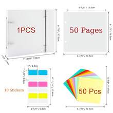 1套饼干模具收纳活页夹模切和印章收纳文件夹烘焙模具整理器剪贴簿切割模具模具收纳册收藏盒 - A - 查看 4