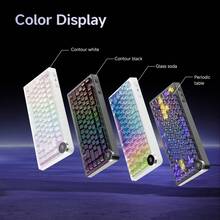 Teclado mecánico AJAZZ AK820 V2 de triple modo | Frecuencia de sondeo de 8K | Perilla inteligente | Intercambiable en caliente | Retroiluminación RGB | Batería de 10000mAh | Teclado de juego personalizable para jugadores de PC - Ver 7