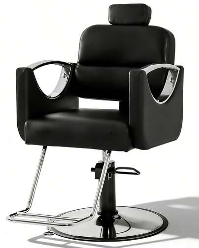 Artist hand 360° Swivel Reclining Barber Chair Hydraulic Adjustable PU Leather Salon Styling Chair