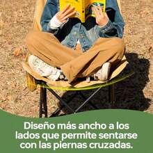 sillas de playaSillas Plegables para Camping Pesca Playa - Exterior Ergonomicas Soporta 330 Libras Tres Respaldos Ajustables Perfecta para Picnic Al Aire Libre Camping Pesca Verde - verde - Ver 5