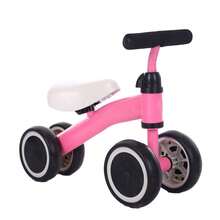 Bicicleta de equilibrio  para bebés de 1 año, regalos para niñas, bicicleta de equilibrio para niños de 10 a 36 meses, sin pedales, 4 ruedas silenciosas y asiento suave, juguetes de - Multicolor - Ver 9