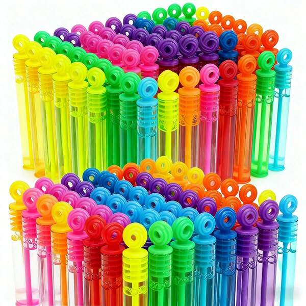 48/60支装玫瑰迷你泡泡棒，适用于派对、婚礼、室内/户外活动、泡泡派对、生日礼物、DIY装饰、婚礼回礼（仅含泡泡棒，不含泡泡液）12/24/48/60支装