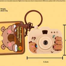 2026 New Luminous Projection Camera Keychain, Cute Cartoon Capybara Bag Charm, Perfect Gift For Birthday, Christmas, Holidays - Multicolor - View 9