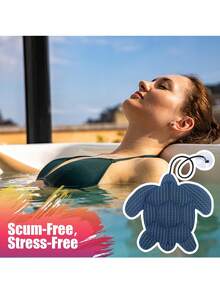 乌龟造型浴缸泳池吸油海绵，清洁海绵 - 彩色 - 查看 2