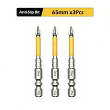 3Pcs Magnetic Non-Slip Drill Bit Set - TS2 Steel Cross Screwdriver Bit With 25/50/65/70/90/150mm, Impact Resistant PH2 Magnetic Batch Head For Electric Screwdriver Drill, DIY Power Tools & Professional Use - Multicolor - View 11