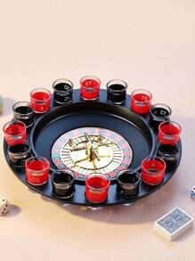 This Set Includes 2 Balls And 16 Cups, A Russian Roulette Wheel, Which Is A Drinking Game Called "Spin And Fun", Suitable For Drinking Games In KTV, Bars And Nightclubs. This Is A Very Fun Drinking Game. - Multicolor - View 2