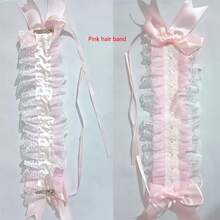 1件洛丽塔蕾丝发箍，百搭洛丽塔蕾丝头饰，甜美蕾丝发饰 - 洛麗塔蕾絲頭飾 - 查看 9