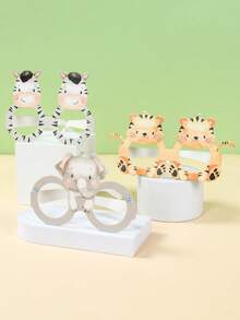 6个丛林动物造型纸杯，生日派对装饰纸杯，婴儿派对拍照道具，一周岁生日派对用品，生日快乐派对纸杯，野生主题生日派对装饰，派对小礼物，生日礼物，新生儿派对装饰，婴儿派对装饰，性别揭晓派对装饰，丛林动物主题派对装饰，派对小礼物 - 叢林動物 - 查看 5