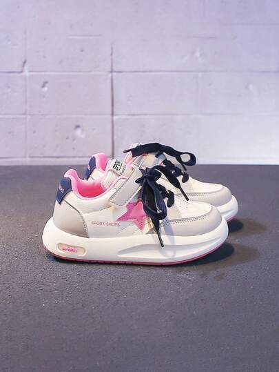 1 par de zapatos deportivos casuales para niños, de suela blanda, ligeros y cómodos, para interiores/exteriores, adecuados para primavera y otoño