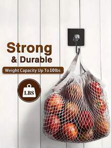 10Pcs Strong Adhesive Wall Hooks Waterproof No Drill Heavy Duty Hooks For Towel Coat Hat Key Bathroom Kitchen Home Organizer - Multicolor - View 6