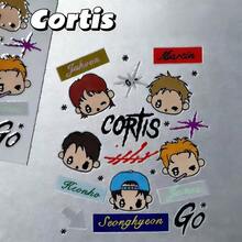 CORTI/S Korean Boyband Cartoon Abstract Cute Stickers, Waterproof Stickers For DIY Phone Case, Tablet, Notebook, Water Bottle Decoration, Gift - Multicolor - View 2