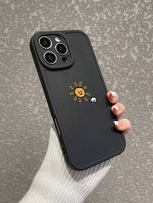 2个可爱日月情侣手机壳，简约卡通太阳云月星空印花镜头保护磨砂手机壳，天体主题手机壳，极简美学，柔软硅胶材质，防摔防刮，情侣礼物，男女朋友，闺蜜/挚友，日常使用手机壳，兼容 17 Pro Max、17、17 Pro，手机壳，防摔手机壳，时尚手机壳，手机配件，兼容 17 Pro Max - 彩色 - 查看 3