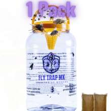 Trampas de Moscas Big Desechable Para Ganado Una Pieza Fácil de Instalar Uso Temporal Diseño Eficiente Atracción Rápida Ideal para Exteriores Control de Insectos - 1 Pza - Ver 2
