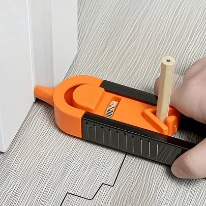 精密木工工具套装，带锁定装置 - 可调节，适用于不对称曲线和轮廓标记，耐用塑料/金属材质，适合精准的DIY项目，木工工具及配件，男士礼物，父亲节礼物，家居必备，节日必备