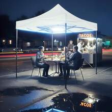 ¡RecomendadoToldo Plegable Profesional: Estructura Reforzada con Lona Oxford 420D y Kit de Anclaje para Uso Rudo en Exteriores y Campismo. (Blanco, 3x3)¡Top de Temporada - Blanco - Ver 2