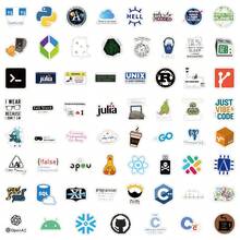 61张编程主题乙烯基贴纸，美观实用，适用于剪贴簿、日记本、保险杠、滑板、水瓶、头盔、水杯、汽车贴纸等。 - 隨機 - 查看 3