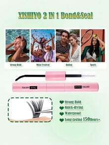 570pcs Eyelash Cluster, Natural Eyelash Extension Kit, DIY Eyelash Extension Set, Individual Lashes Set, Includes Lash Glue, Sealant, Tweezers, Removal Tools, Suitable For DIY Eyelash Makeup At Home - Multicolor - View 9