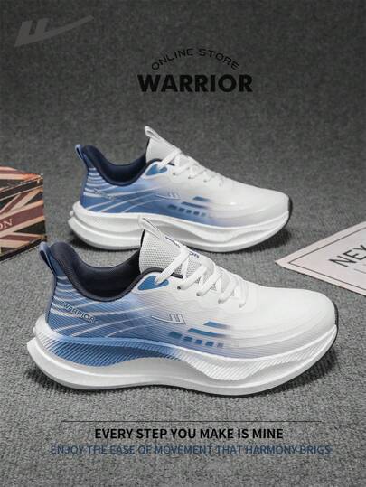  Giày thể thao nam Warrior thời trang cổ điển, giày chạy bộ thoải mái mùa xuân hè, kiểu dáng đơn giản nhưng vẫn thanh lịch, giày sneaker phù hợp sử dụng quanh năm, chống mài mòn, giày tập luyện cả ngày, đế mềm.
