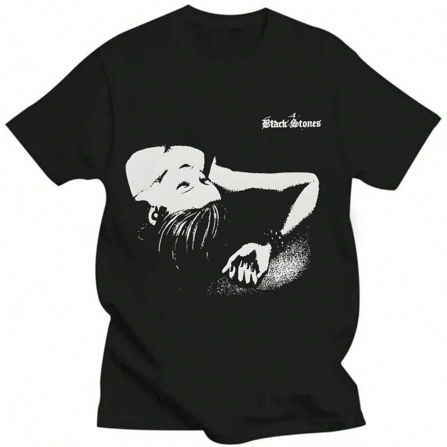 Camiseta NANA Osaki, Ropa Informal Estilo Harajuku - màu đen - Xem 1