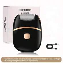 Black Foot Grinding Machine, USB Charging, Easy To Carry And Use, Remove Dead Skin And Calluses From Feet, And Give You Smooth And Delicate Skin. You Can Freely Choose A Single Machine Or Add A Combination Of Replacing Grinding Heads Battery Capacity 400mAh - A - View 13