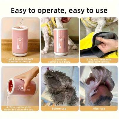 Pet Foot Washing Cup, Dog Paw Cleaning Tool, Cat Paw Cleaner, Mini Pet Cleaning Tool, Keeps Home Clean