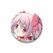 Broches de, figura de Anime Madoka Kaname Homura Akemi, insignia de Cosplay, mochila, alfileres de botón para ropa, regalos UZHA - estilo-27 - Ver 9