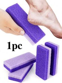 1/3/5件装紫色专业足部磨砂石，用于去除足部老茧和死皮，足部护理修脚工具，沙龙足部磨砂垫，摩擦板，男女通用修脚去角质工具，双面磨脚器，磨砂石，足部清洁器，也可用于家庭个人清洁和手足护理。 - 紫色 - 查看 10