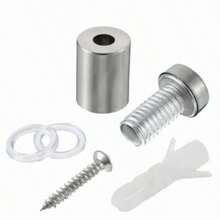 20pcs Chapetones De 19x25mm Para Montaje De Herrajes Vidrio - A - Ver 3