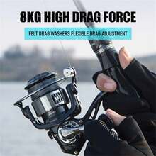 Metal Lightweight Gap-Free Spinning Reel For Freshwater And Saltwater Fishing - Multicolor - View 2