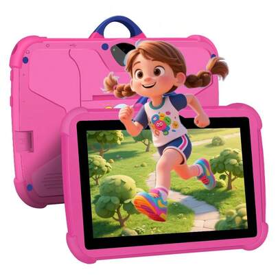 7 英寸儿童平板电脑，带 WiFi 的儿童平板电脑，1GB RAM 16GB ROM，双摄像头，家长控制，预装应用程序，游戏，带外壳的学习教育幼儿平板电脑，儿童节礼物，男孩礼物，女孩礼物，节日礼物，生日派对礼物，完美礼物，开学礼物