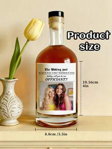 2/6/12pcs Custom Ngagement Wine Label, Photo Champagne Label, Picture Wine Label, Wine Bottle Label, Wine Sticker, Engagement Gifts, Printable Wine Label ﻿ - Multicolor - View 5