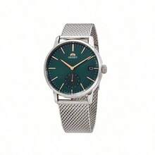 Orient Đồng hồ nam thạch anh 39.0mm, dây kim loại, mặt số màu xanh lá cây, dây thép không gỉ, kiểu dáng công sở, thích hợp làm quà tặng và đeo hàng ngày RA-SP0006E10B - màu xanh lá - Xem 4