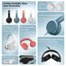 PHILIPS Auriculares con cable y micrófono TAH4105, adecuados para computadora, oficina, educación y aprendizaje en línea, conector de audio de 3.5 mm - Ver 5