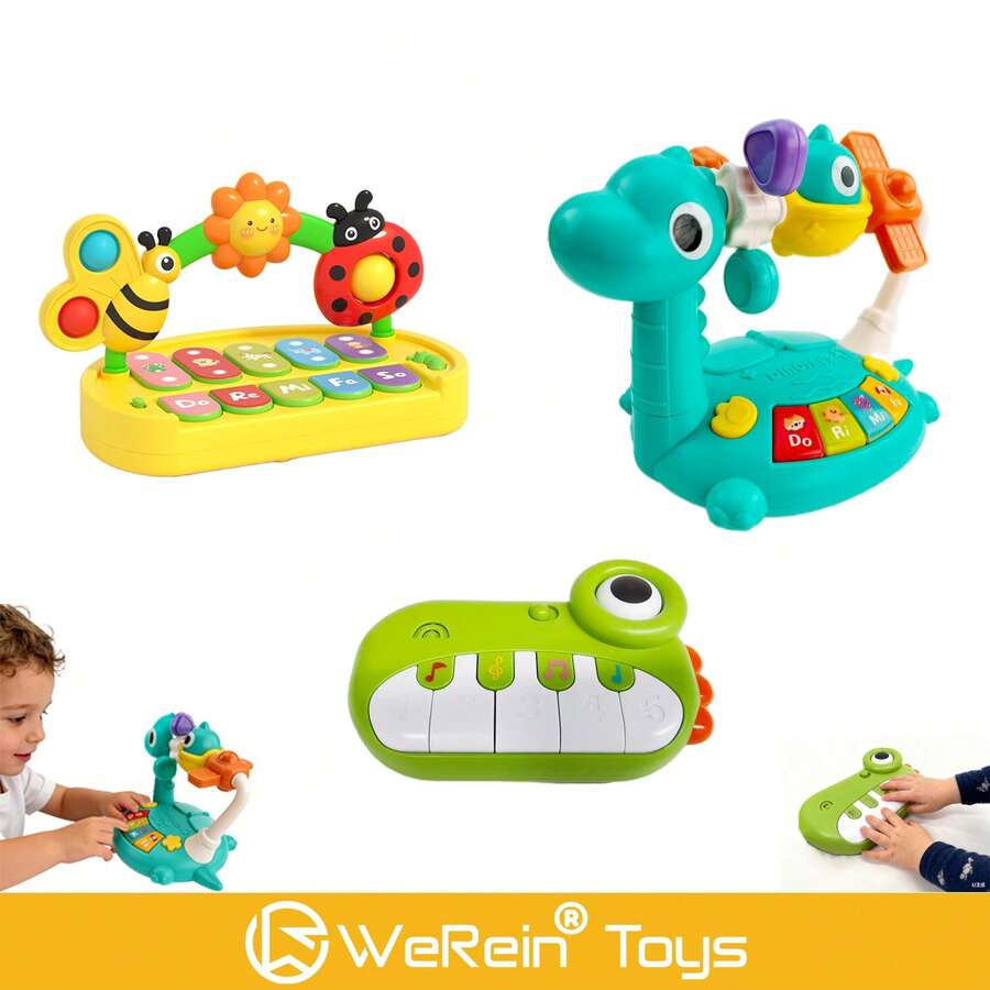 婴幼儿动物主题仿真键盘钢琴音乐故事早教玩具 - 彩色 - 查看 1