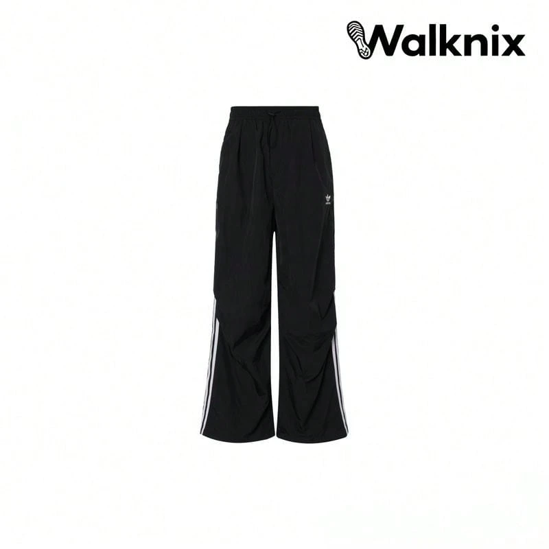 Adidas Originals Retro Sports Lace-Up Loose Comfortable Side Stripe Casual Pants Black Pants Men - 彩色 - 查看 1
