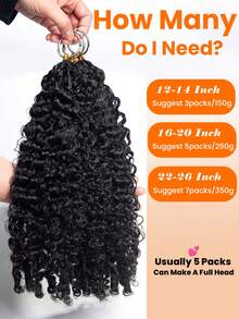 3 Packs/150g 3rd Generation Feather Crochet Hair Extensions, 100% Burmese Human Hair Curly With Feather Ends, Bohemian Crochet Braiding Hair, Burmese Spiral Curly Seamless Invisible Suitable For Thin Hair Women - Natural Black - View 3