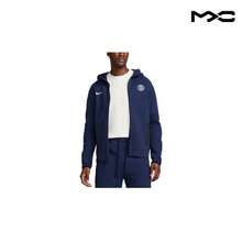 Zip-Up Hooded Long Sleeve Jacket Navy-Blue Jacket Men - 彩色 - 查看 1