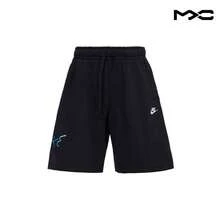 Embroidered Logo Sport Breathable Casual Knit Shorts Black Bottoms Men - Multicolor - View 1