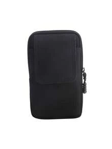 Bolsa de cintura de cuero multifuncional, Bolsa para teléfono en el cinturón, Soporte de anillo para teléfono retro para hombres, Funda para teléfono, Billetera - Multicolor - Ver 9